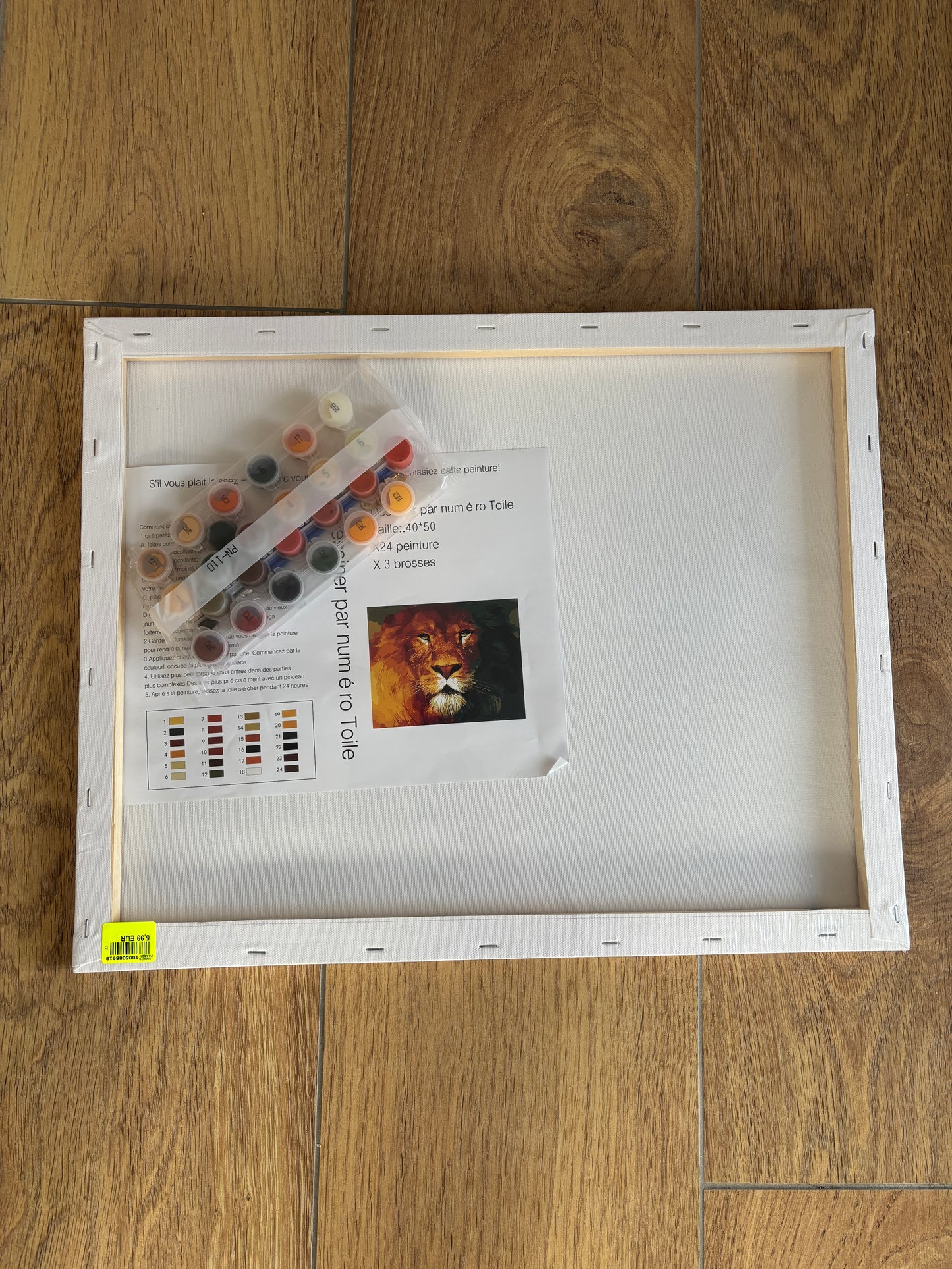 Malset nach Zahlen – Hunde im Herbstwald – Komplettset mit Leinwand, Farben & Pinseln