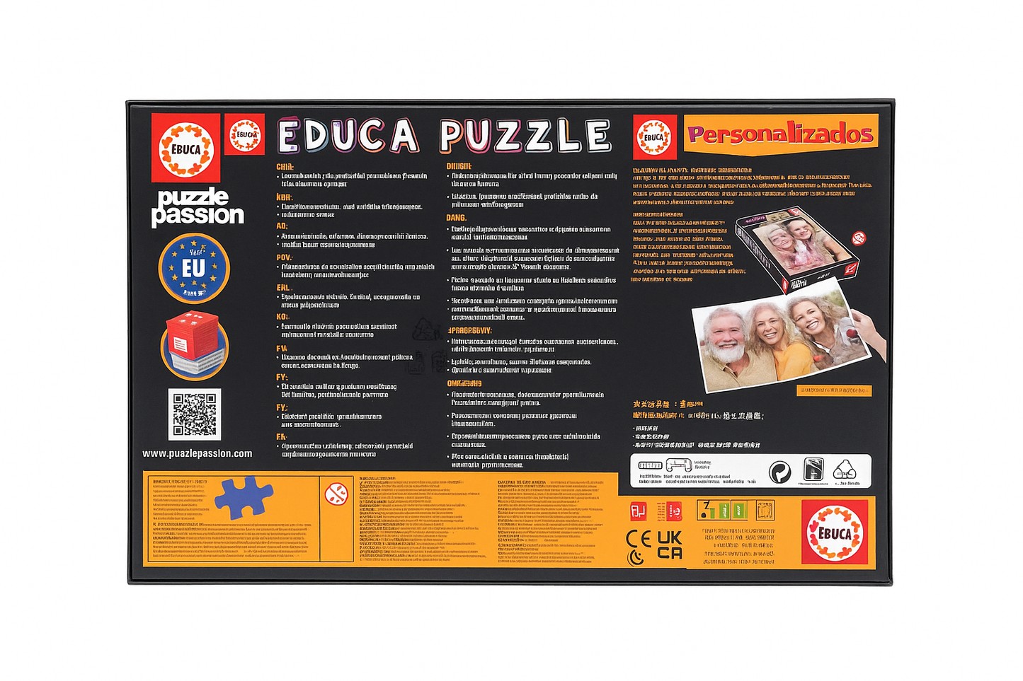 Educa Puzzle „Glasknöpfe“ – 500 Teile | Buntes Glasmuster | Hochwertiges Puzzle aus Europa
