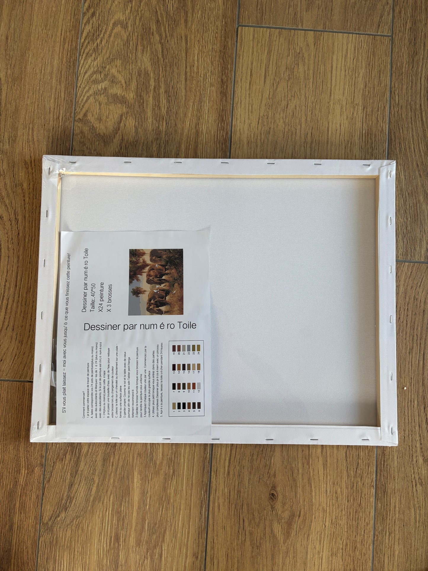 Malset nach Zahlen – Hunde im Herbstwald – Komplettset mit Leinwand, Farben &amp; Pinseln