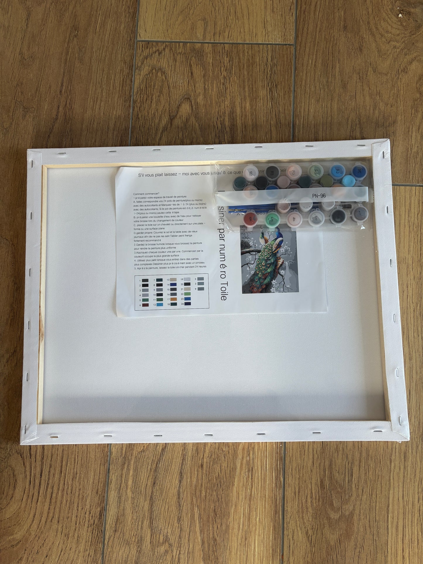 Malset nach Zahlen – Hunde im Herbstwald – Komplettset mit Leinwand, Farben &amp; Pinseln