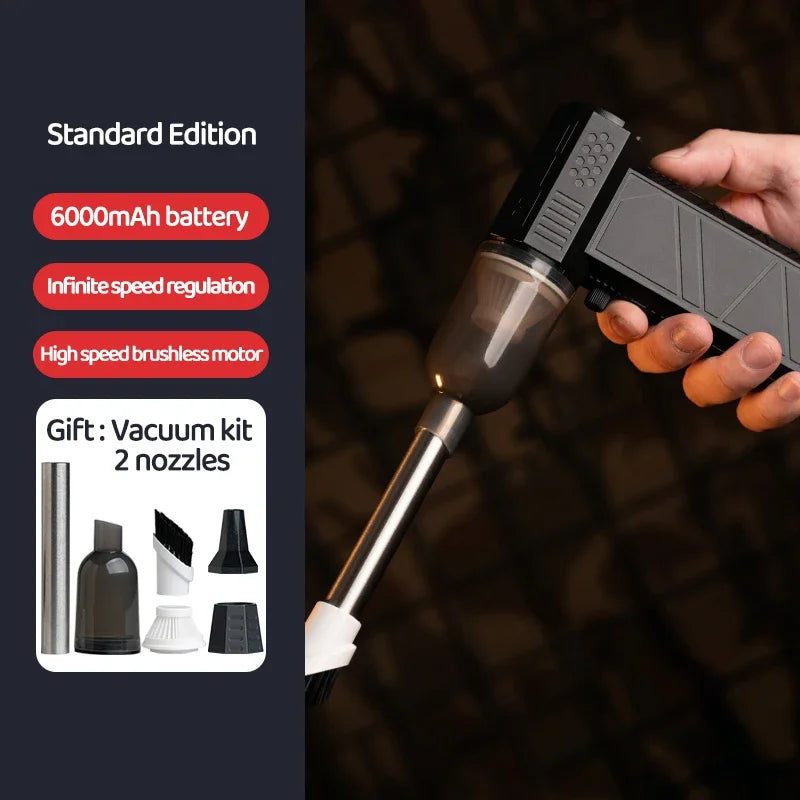 450000RPM X6 Air Blower Powerful dust Vacuum Cleaner Fast Charging Strong Wind Brushless Violent Fan for car/computer cleaning