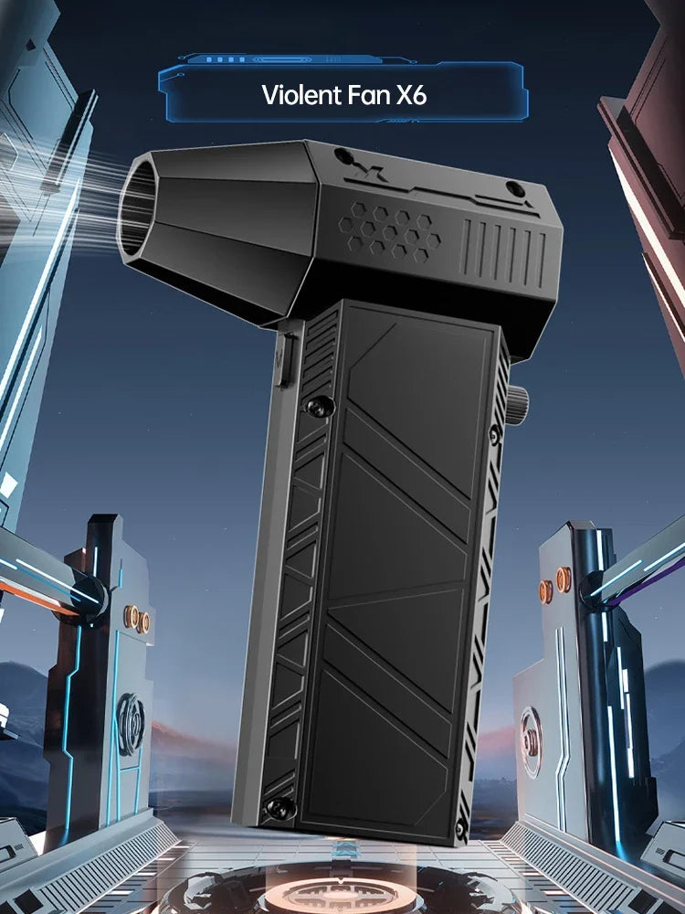450000RPM X6 Air Blower Powerful dust Vacuum Cleaner Fast Charging Strong Wind Brushless Violent Fan for car/computer cleaning